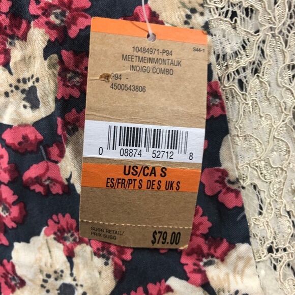 Rachel Roy Floral Lace Zipper Back Tank Top S - Picture 9 of 10